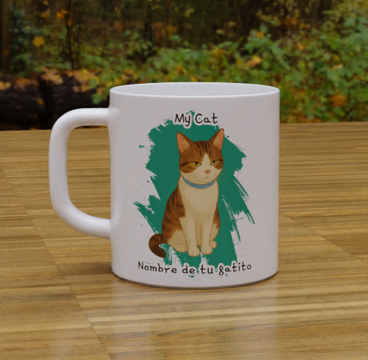 MyCat_GrisBlanco1 Taza My Cat